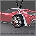 TSTESE Car Wheel Hub Shape Ornament Rearview Mirror Hanging Rear View Swinging Decorations Pendant Unique Decor Decoration Interior Ornaments Charms Accessories (Gunmetal)