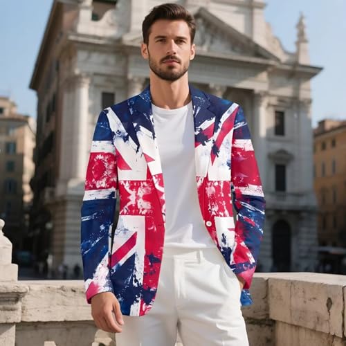 Men's Suit Jackets Casual Blazer with Lining Pockets One Button Lightweight Blazer for Business Daily Wedding Prom2