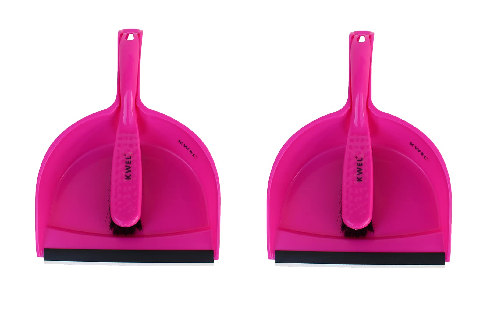 KWEL Dustpan Brush Set for Cleaning - Pack of 2 - Pink (B09SLW1VVD) Amazon Price History, Amazon Price Tracker