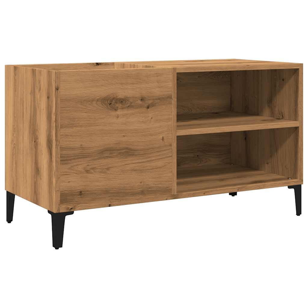 vidaXL Armoire à disques chêne artisanal 84,​5x38x48 cm bois ingénierie