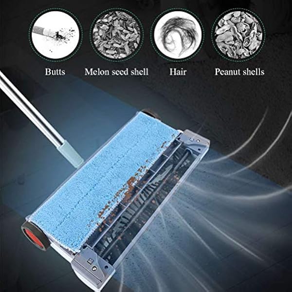 didiwei 3 En 1 Fregona De Barrido Eléctrica Fregona Plana Baldosas De Madera Limpieza Plana para El Hogar Limpiaparabrisas Inalámbrico Limpiaparabrisas Aspiradora Húmeda