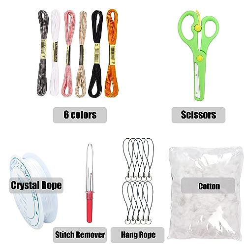 Allazone Animal Sewing Kit - Cat Felt Sewing Craft Kit for Kids Ideal Arts and Crafts Project, B - Image 2