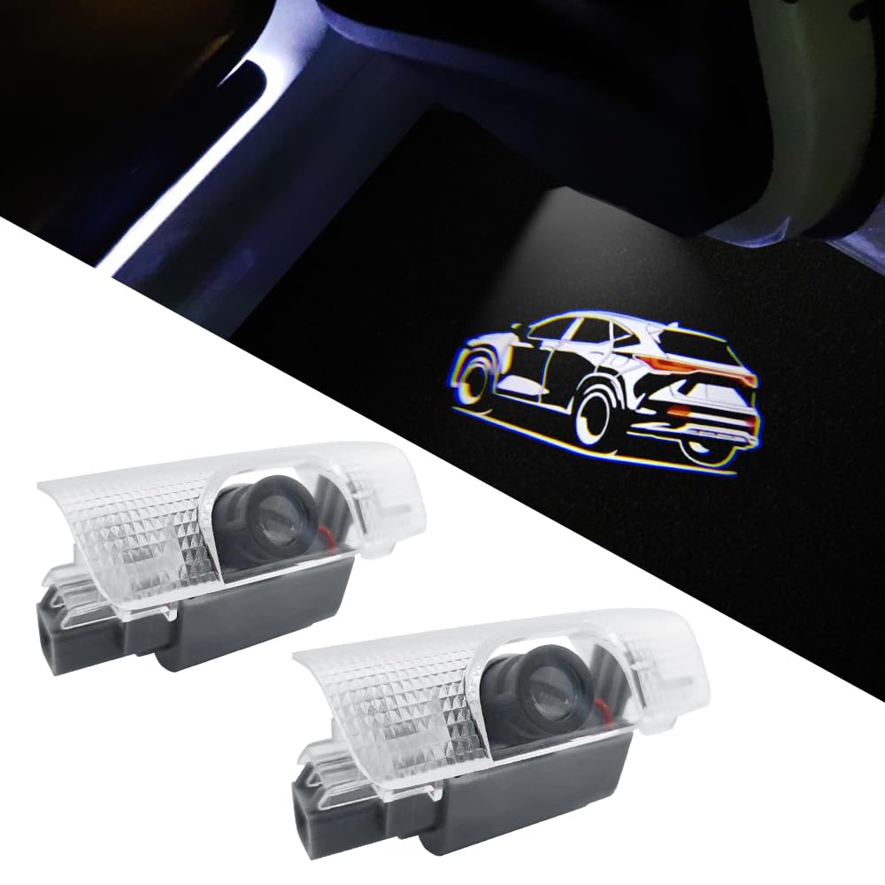 2 PCS LED Car Door Logo Lights Compatible for NX350 2022-presnet Courtesy Projector Laser Welcome Light Puddle Lamp Car Accessories (car, NX350 2022-