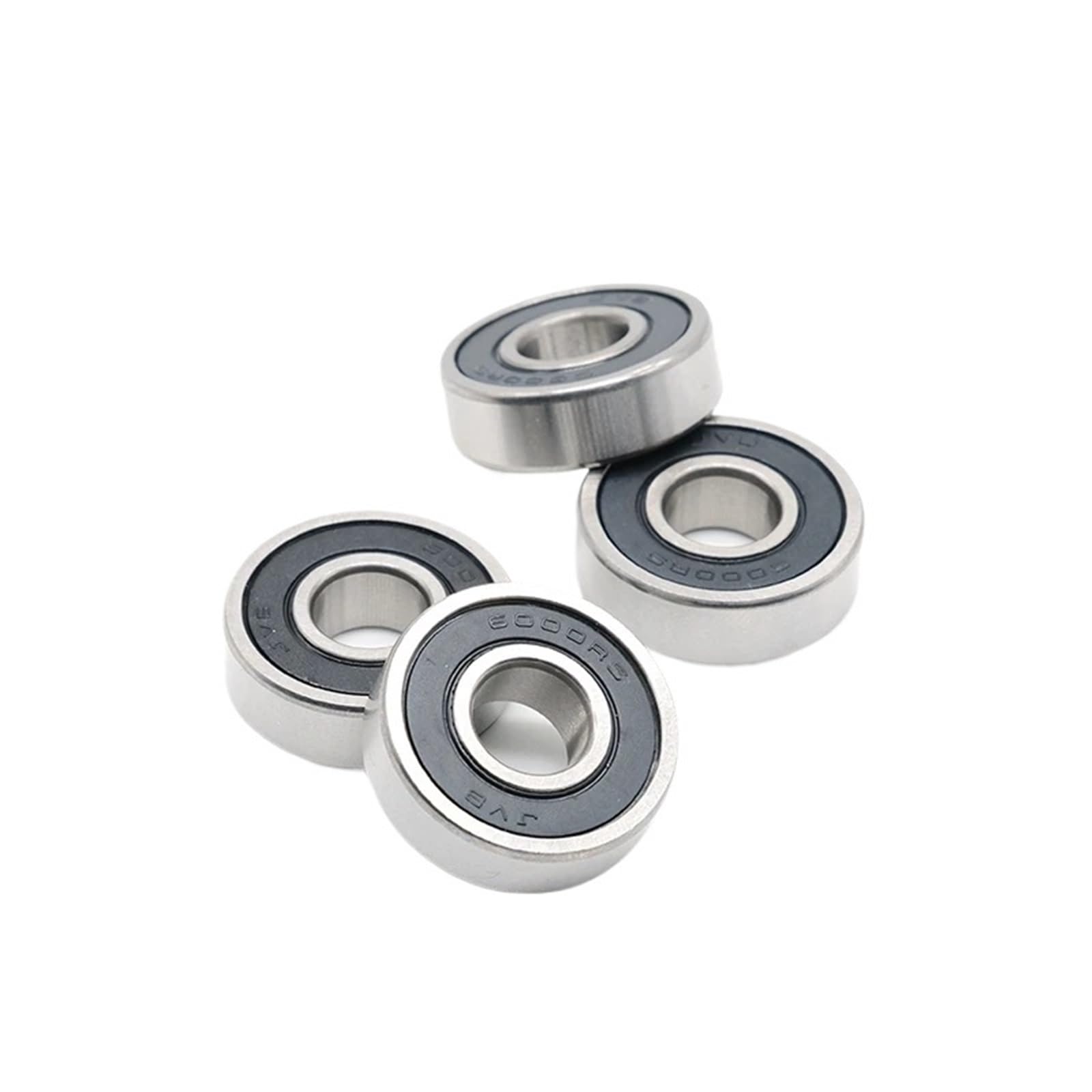 Lot de 4 roulements à billes 6000RS 10 x 26 x 8 mm ABEC-7 6000 RS 6000 en acier chromé