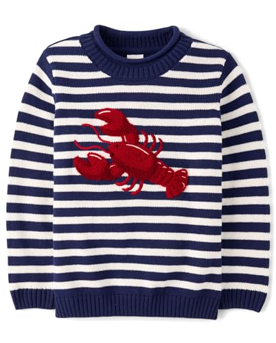 Image of Gymboree Boys' and Toddler Embroidered Pullover Sweater