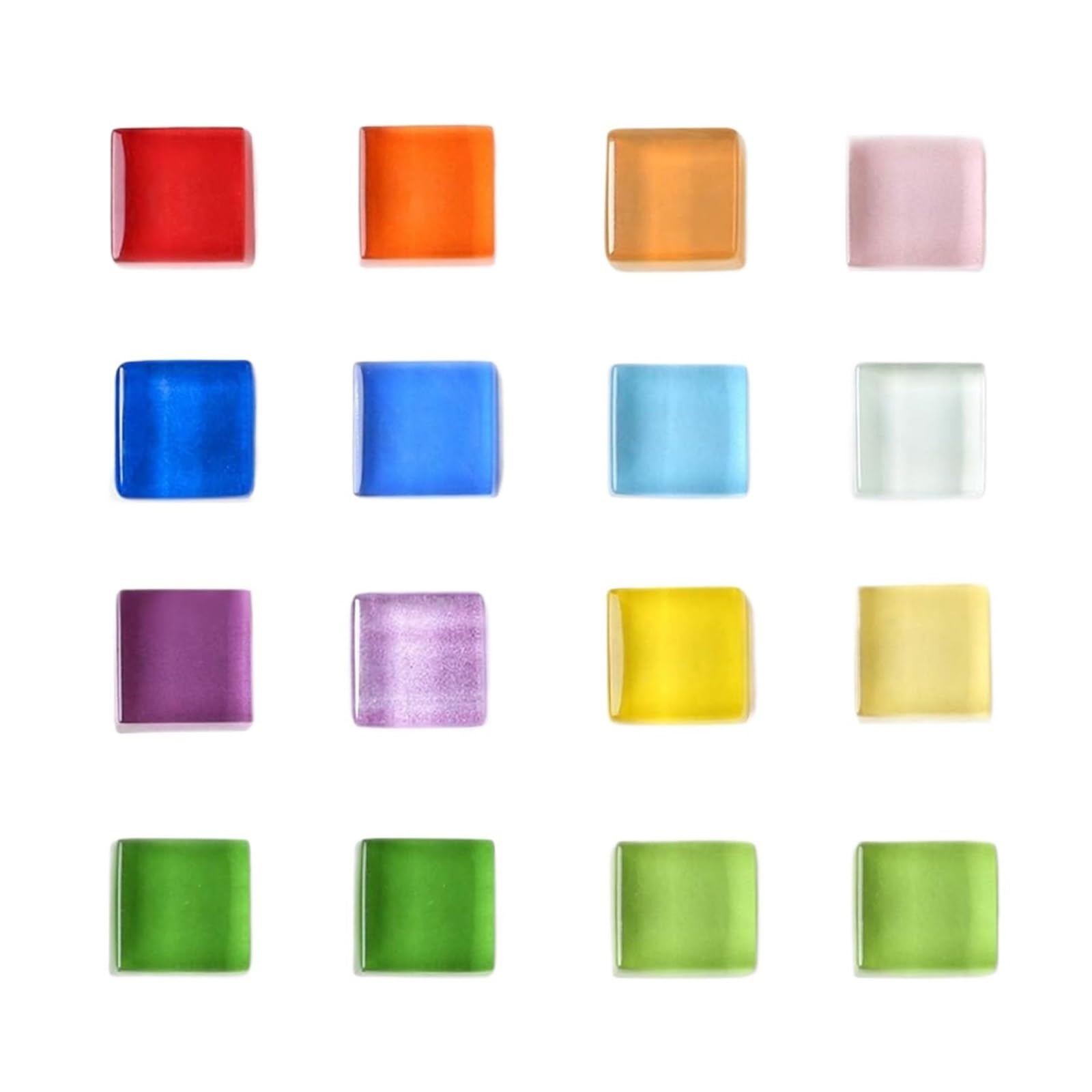 Glass Magnets 16pcs Refrigerator Magnets - Colorful Fridge With Cute Decorative Designs For Office, Kitchen, Locker, Glass