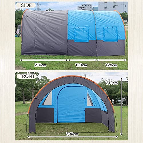 Amazon | 【WNJAPAN】アウトドア 6人用 ドーム型テント ファミリー