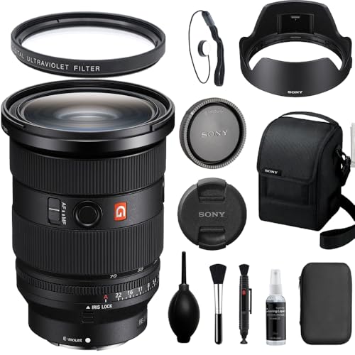 Image of Sony FE 24-70mm f /2.8 GM II Autofocus Lens Bundled with 82mm UV Filter + Deluxe Cleaning Kit + Lens Pen + Cap Keeper + Microfiber Cleaning Cloth (6 Items)