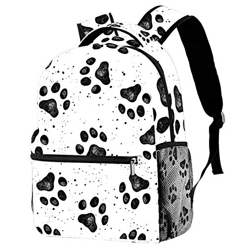 Sac à dos pour école primaire jaune à motif pattes d'os pour la rentrée scolaire des enfants