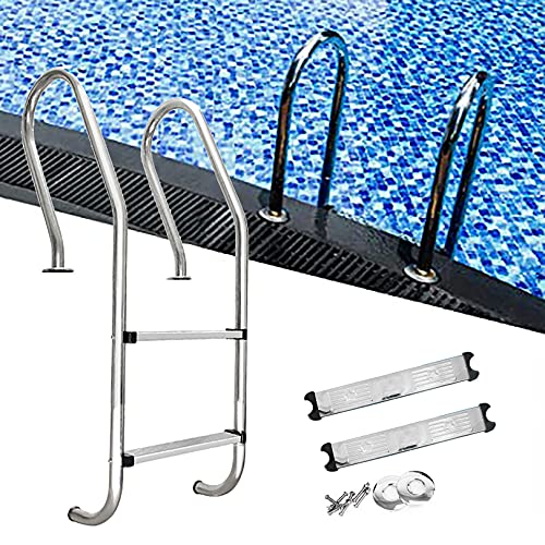 Escalera para piscina de acero inoxidable 304 con antideslizante miniatura 1