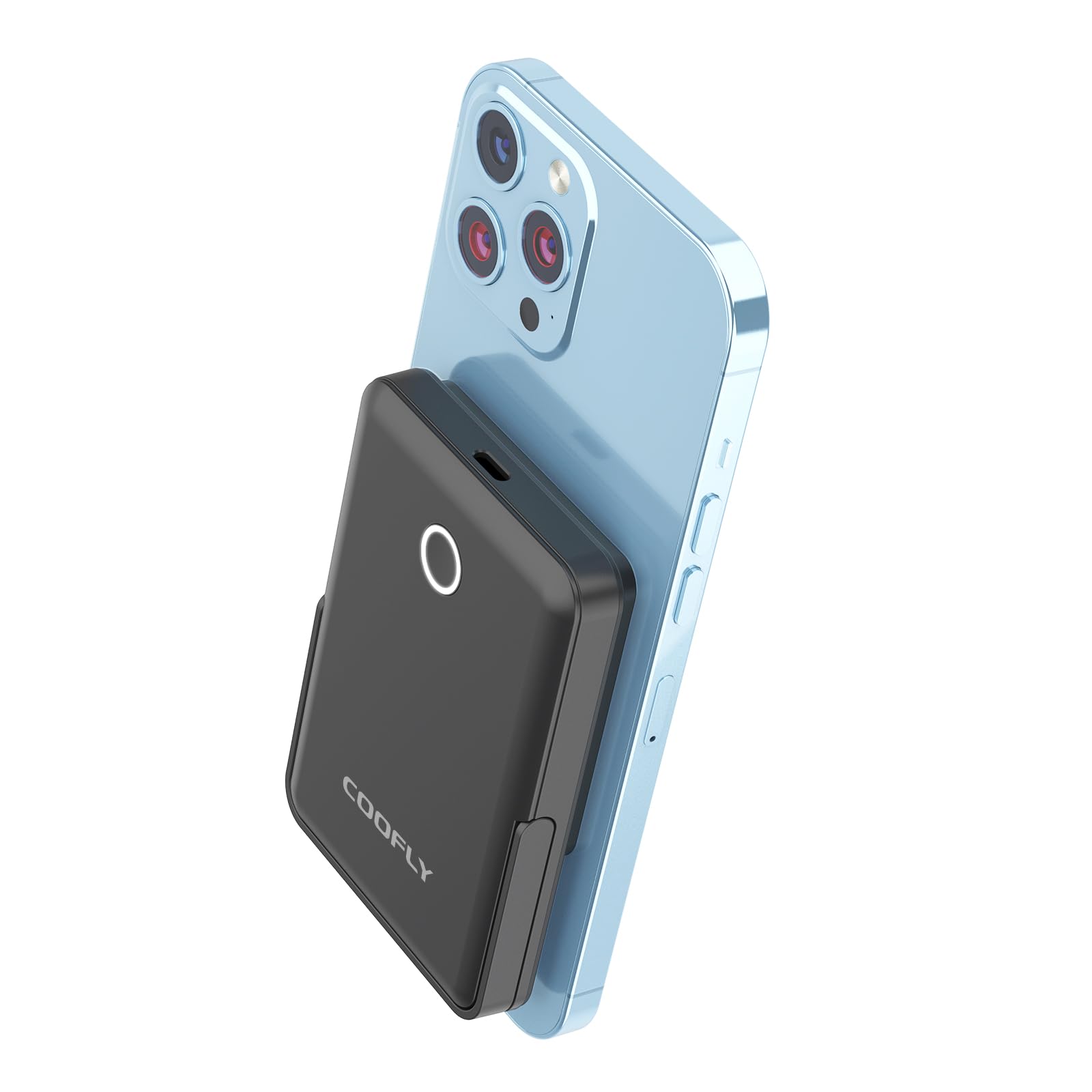 5000mAh Magnetic Power Bank Wireless Portable Charger with Type-C Input Output Ultra Slim Battery Pack for iPhone 16