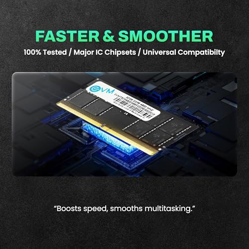 Image of EVM 32GB DDR5 Laptop RAM 4800Mhz SoDimm - High Performance - Ideal for Gaming and Editing - MAC, Intel, AMD Compatible - 10 Years Warranty (EVMT32G4800S88P)