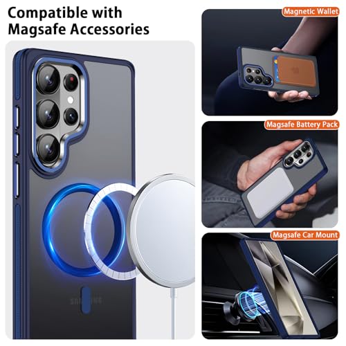 Image of MALEWOLF Magnetic Case for Samsung Galaxy S26 Ultra, Color Hybrid Cover