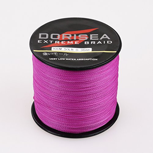 Dorisea Extreme Braid Angelschnur, geflochten, 100 % Pe, Pink, 90 m - 2187 m, 2,7 - 250 kg, Test-Angeldraht, Angelschnur… – Bild 3