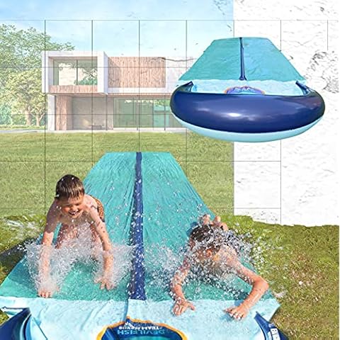 TEAM MAGNUS XL Wasserrutsche 9.5m - aus strapazierfähigem 0.22mm PVC Cover