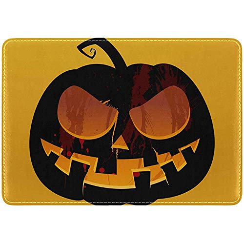 Preisvergleich Produktbild Halloween Laterne Leder Reisepass Hülle Reisetasche