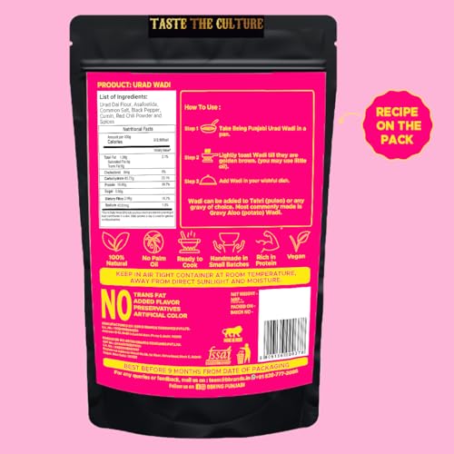Image of Being Punjabi Amritsari Urad Wadi | 100% Natural Punjabi Dal Badi | No Preservatives & Ready to cook (230)
