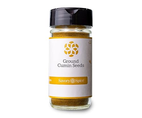 Savory Spice - Semillas de comino molidas tarro medio de origen orgánico red 215 onzas
