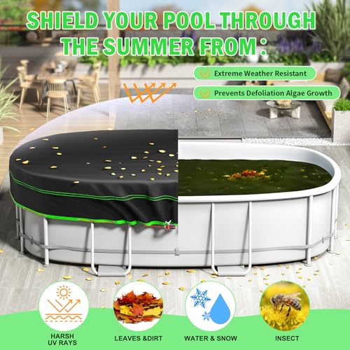 Cobertor Solar Ovalado 12x20 Ft para Piscinas miniatura 5