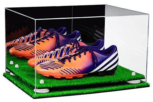 Better Display Cases Acrylic Large Shoe Pair Display Case for Basketball Shoes Soccer Cleats...