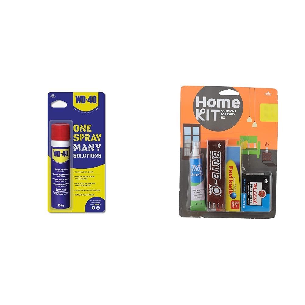 WD-40 Multipurpose Spray for Home Improvement, Frees jammed locks & Rust Parts,Adhesive remover,Gril combos