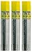 Pentel Mine per ricambio durezza misura 2B matita, tratto 0,9 mm Hi pollymer Super per automatico e portamine (Confezione di 3 tubi – 45 pezzi)