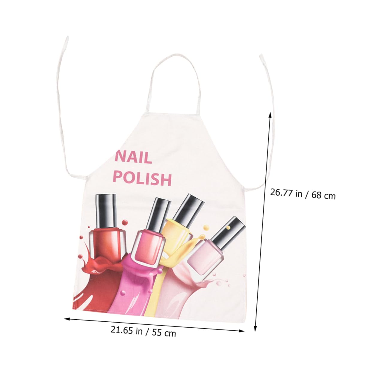MAGICLULU Delantal De Cocina Esencial De 3 Piezas Con Estampado De Uñas Para Mujer De Algodón Y Lino Versátil Para La Limpieza De La Cocina Del Restaurante Y La Mamá.