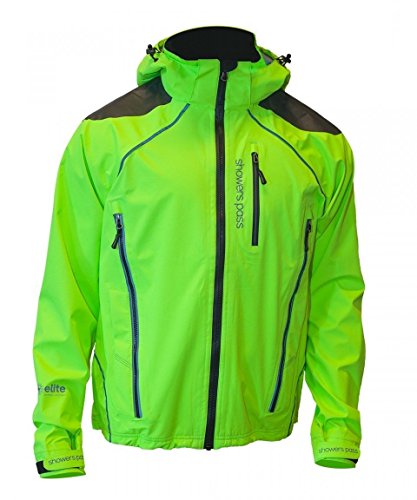 Showers Pass Waterproof Windproof Men's Refuge Rain Jacket (Green - LG)