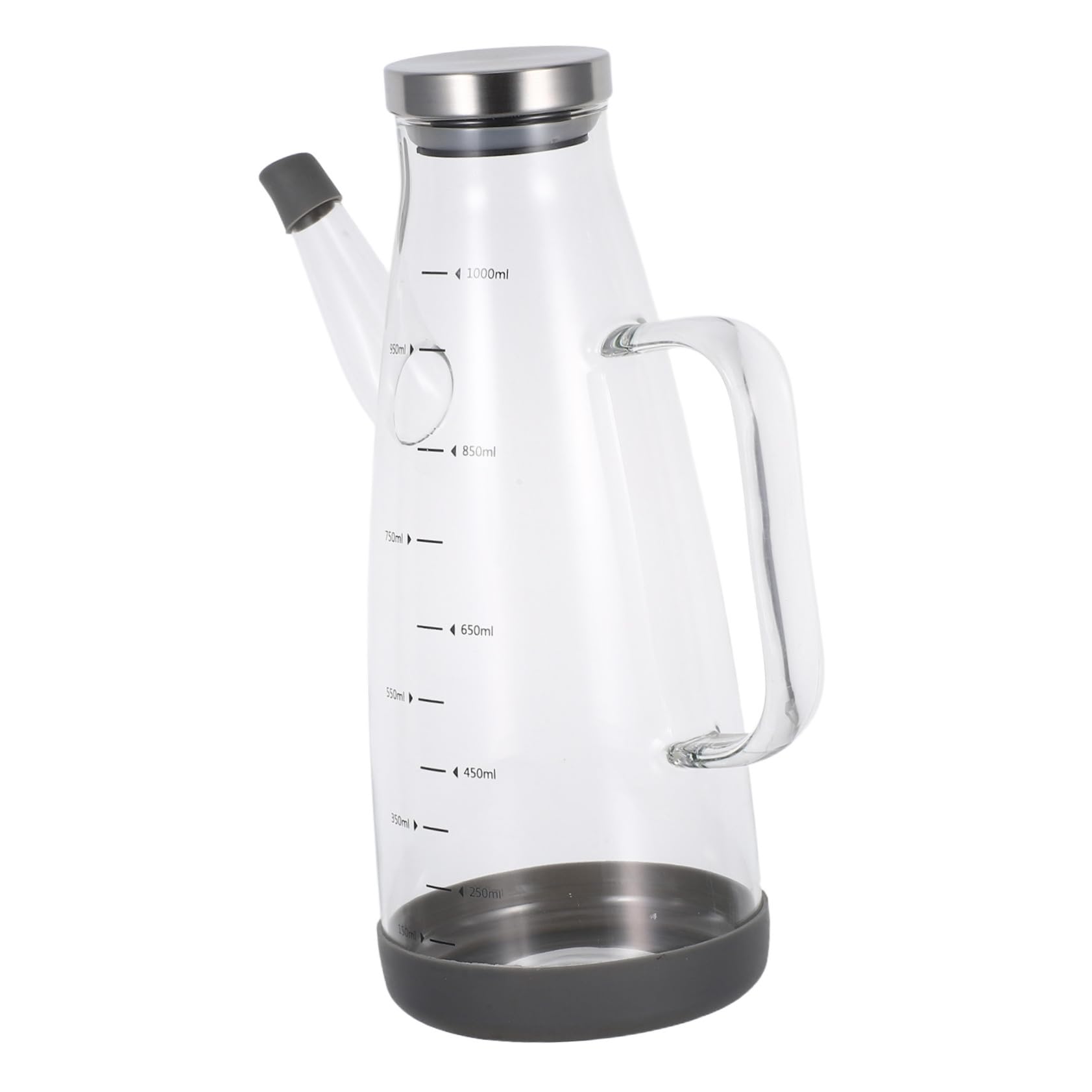 ABOOFAN 2 Piezas Dispensador de vinagre de cocina botella para vinagre y aceite recipiente de aceite de oliva dispensador de vaso Alto borosilicato Transparente