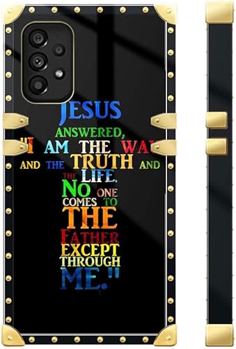 Miniatura 3 de Funda compatible con Samsung Galaxy A53 5G, diseño de cruz de Jesús con la Biblia de Cristo para mujeres y niñas, TPU suave a prueba de golpes,