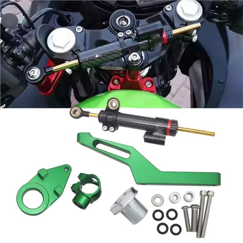 Fixation amortisseur direction vert pour Kawasaki Ninja ZX6R idéal sorties circuit