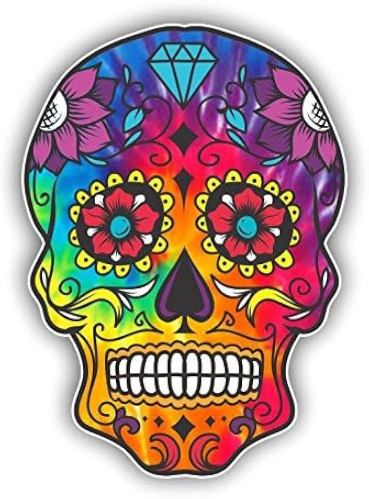 Amazon.co.jp: Sugar Skull シュガースカル 骸骨ステッカー Dia De Los Amazon.co.jp: Sugar Skull シュガースカル 骸骨ステッカー Dia De Los