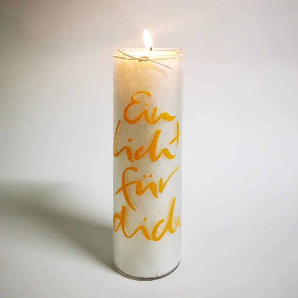 12 SignKerzen + 12 Karten "Ein Licht für dich"