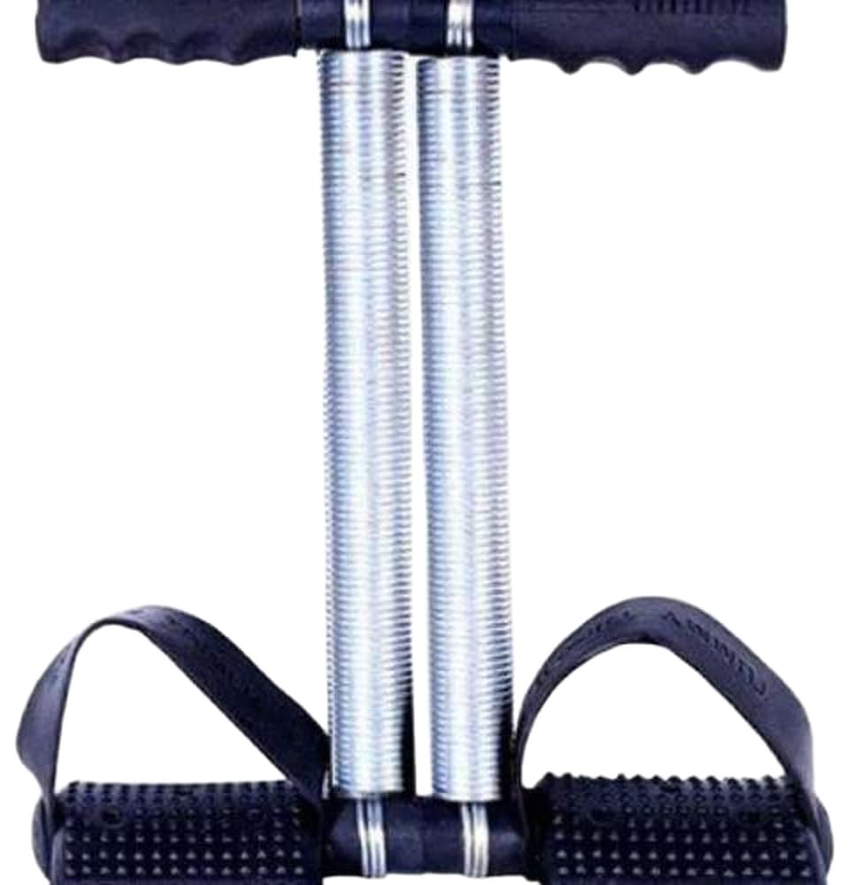 Tummy Trimmer Stomach and Weight Loss Equipment -Double Spring Ab Exerciser Ab Exerciser (Black)-image-49