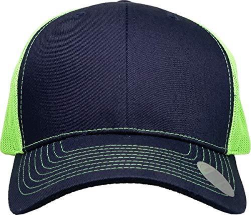 Image of Classic 6 Panel Cotton Twill Mesh Trucker Cap Hat Adjustable Snapback Hat