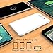 Attom Tech Triple USB Outputs Super Slim Power Bank Ultra Thin, 5000mAh Mini Portable Charger External Phone Battery Pack Small Dual Outlet, Emergency Phone Power Backup (White)