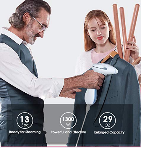 Steamers for Clothes,Handheld Mini Garment Steamer with Foldable Design for Travel and Home,Powerful Wrinkle Remover with 360°Anti-Leak,13s Fast Heat-Up, Auto-Off Portable Fabric Steamer - Thumbnail 2