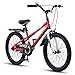 RoyalBaby Bicicletas Infantiles niña niño Freestyle BMX Ruedas auxiliares Bicicleta para niños 18 Pulgadas Rojo