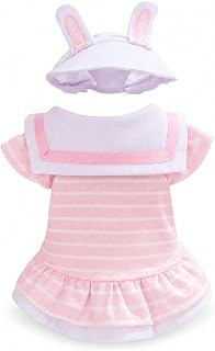 Two-Piece Dog Clothes Set, Breathable Mesh Dog Shirt and Hat for, for Pet Owners, Pink (Skirt), Pink, S (Recommended Weight 3-5 catties)