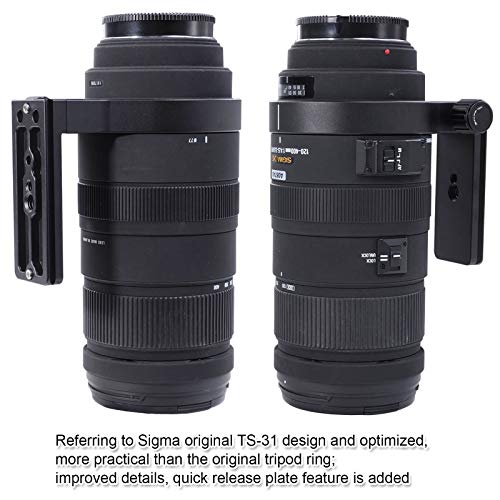 Lens Support Collar Tripod Mount Ring For Sigma Ts-31 Af Apo 50-500Mm F4.5-6.3 Dg Os Hsm, Af Apo 120-300Mm F2.8 Dg Os Hsm, Af Apo 120-400Mm F4.5-5.6 Dg Os Hsm -Bottom Is Camera Quick Release Plate #TOP7
