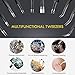 PIXNOR Precision Tweezers Set - 10 PCS ESD Tweezer Set, Anti-Static Stainless Steel Tweezers Kit Curved Tweezers for Craft, Jewelry, Electronics, Laboratory Work