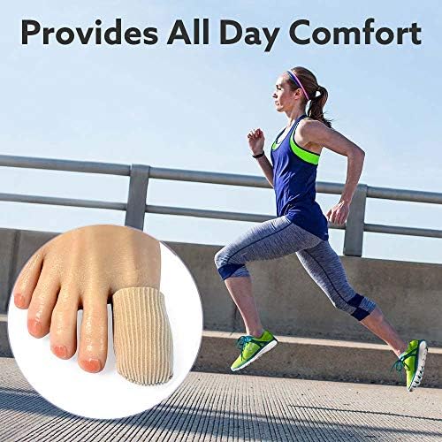 Gel Toe Caps for Big Toes, 4 Pcs Toe Covers,Toe Protectors Closed,Toe Sleeves for Corns Remover, Callus Cushion, Bunion Treatment (4 PCS)
