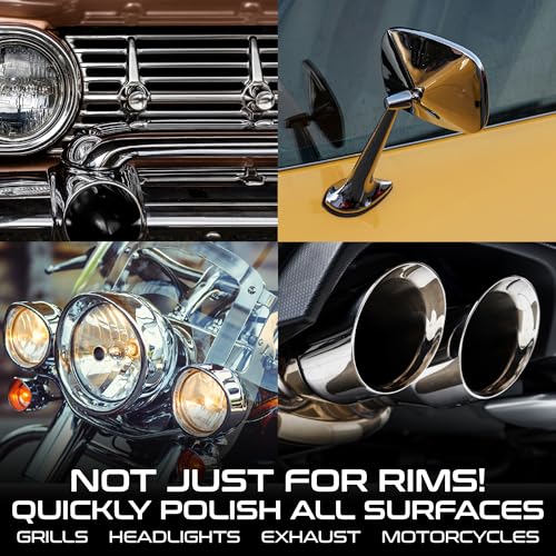 Image of Formula 1 Metal Polish for Car | Cleans, Shines & Protects Metal Surfaces | Ultra-Bright Sine | With Applicator Sponge, 283g