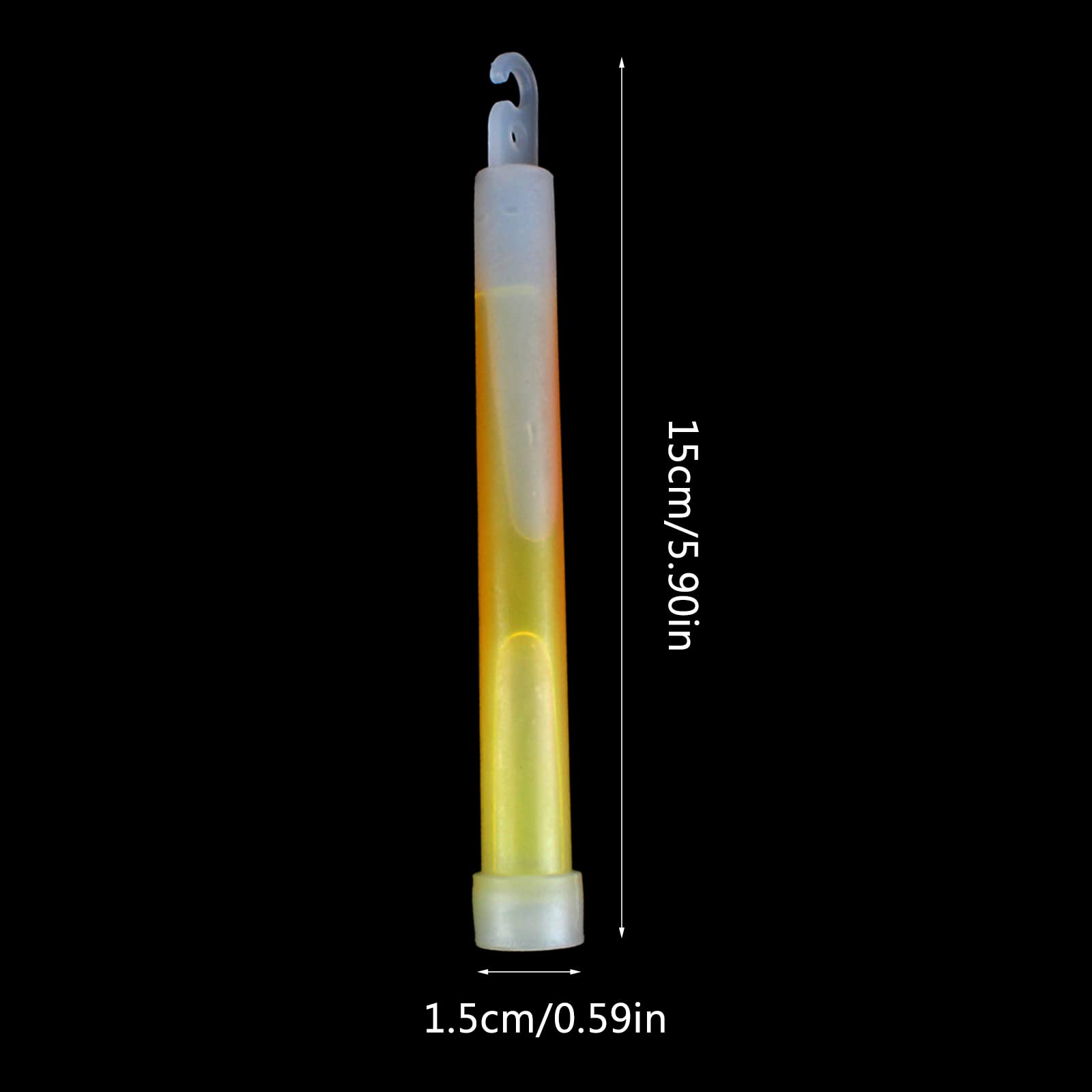 Glow Sticks - Barra de luz de supervivencia de 6 pulgadas con duración de 12 horas