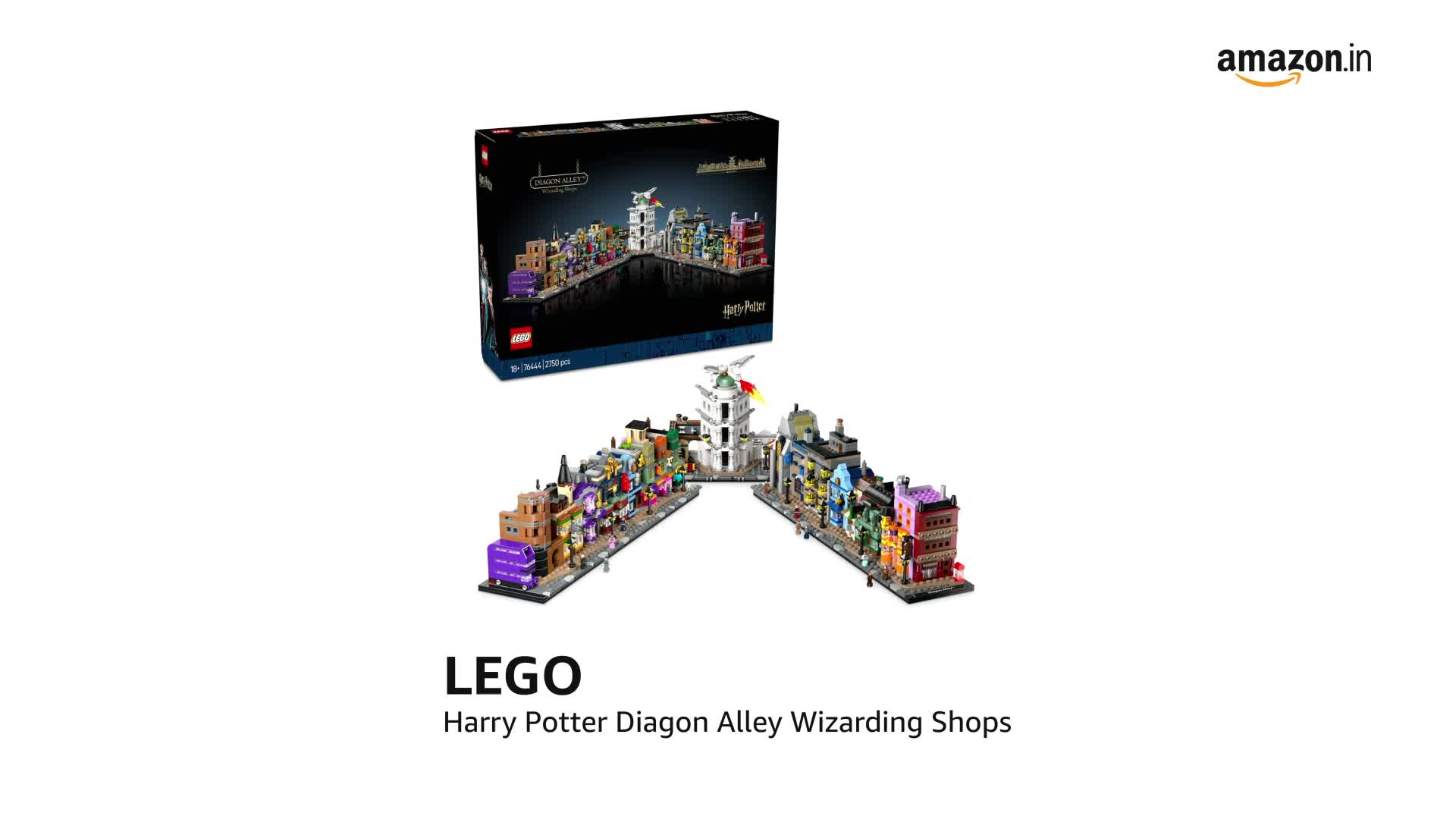 LEGO Harry Potter Diagon Alley Wizarding Shops Building Set 76444