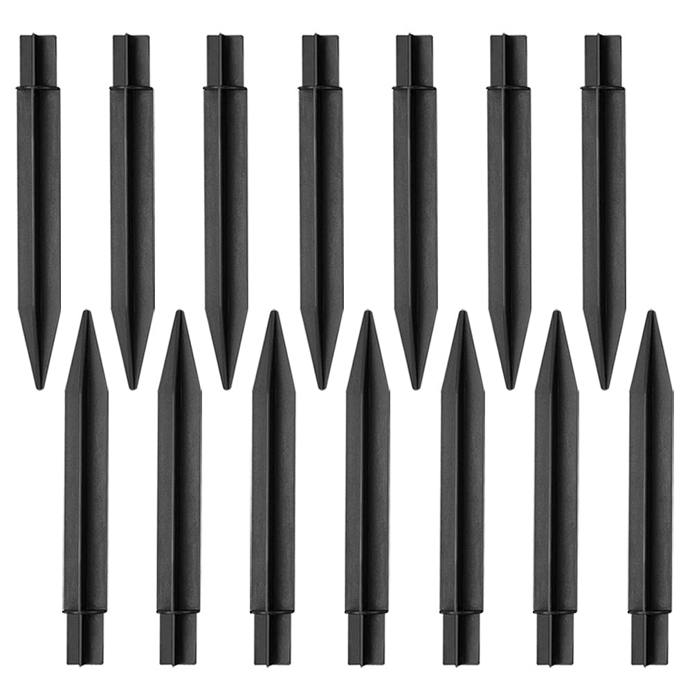 Culu 14 PCS Solar Lights Spikes Replacement Stakes, Plastic Ground Spikes Stakes 8.26 inch in Length, Ideal for Solar Torch Garden Lights Garden Light Pathway Markers