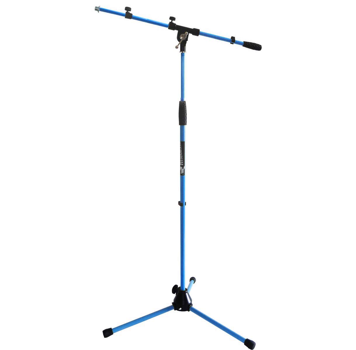 Keepdrum - Supporto per microfono MS106BL mit Galgen u. Metallsockel Blau