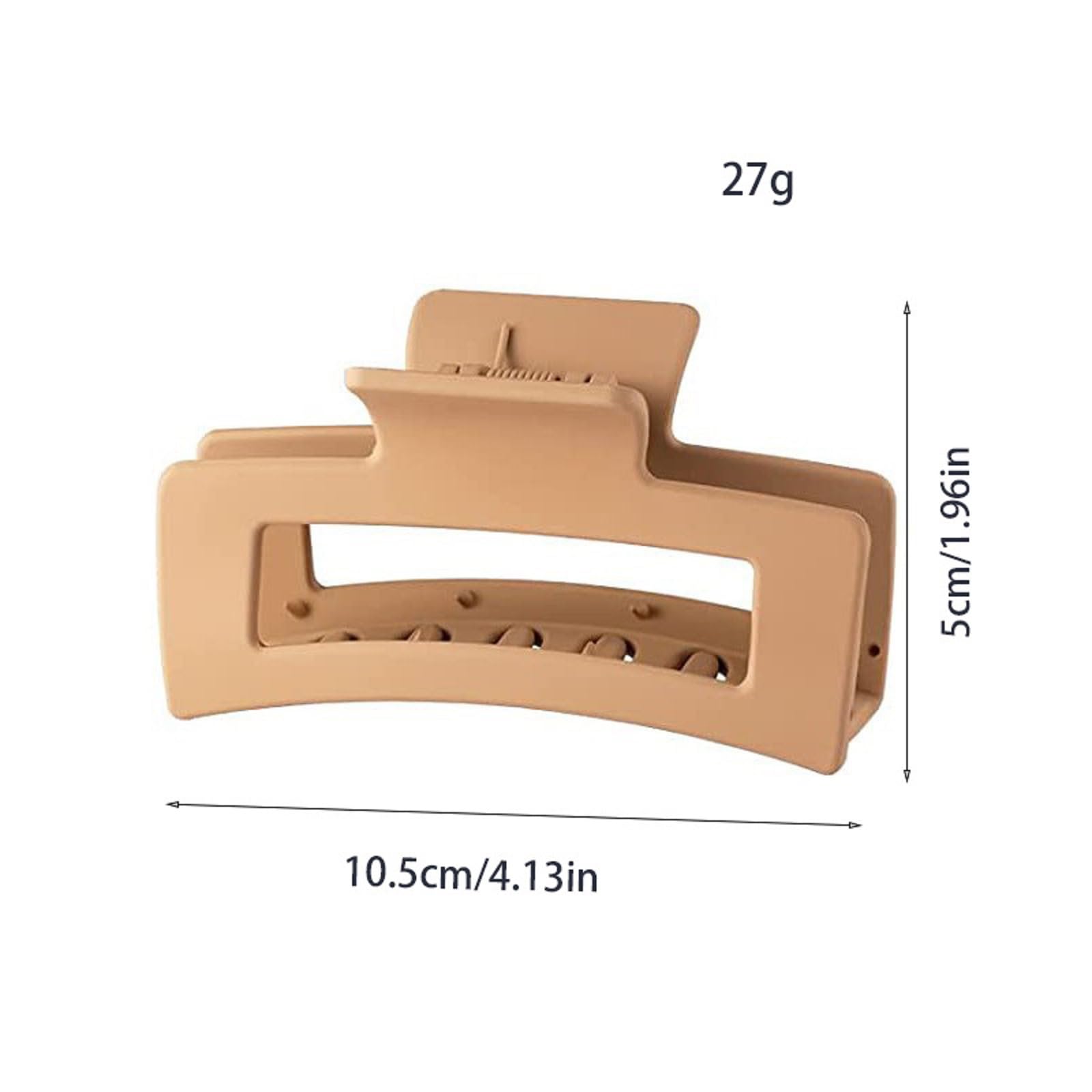 Hair Claw Clips Big, 8-Pack Matte Hair Clips for Thin and Thick Hair Strong Hold Flat Hair Accessories or Women and Girls - Image 3