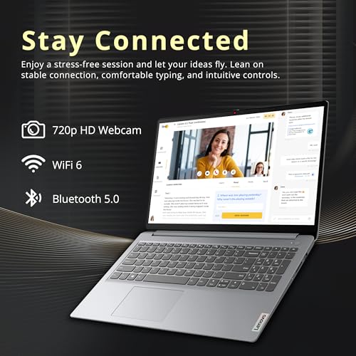 Image of Lenovo IdeaPad 1 15.6 inch HD Business Laptop, Intel Celeron N4500, 20GB RAM, 1TB SSD+128GB eMMC, Intel UHD Graphics, Numeric Keypad, 1 Year Office 365, Wi-Fi 6, Win11 Pro, Grey, 1TB Docking Station Set