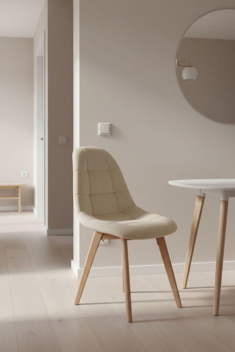 Regalos Miguel - Sillas Comedor - Silla Kelen Terciopelo - Beige